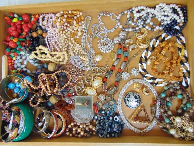 Large Lot Of Costume Rhinestone Jewelry