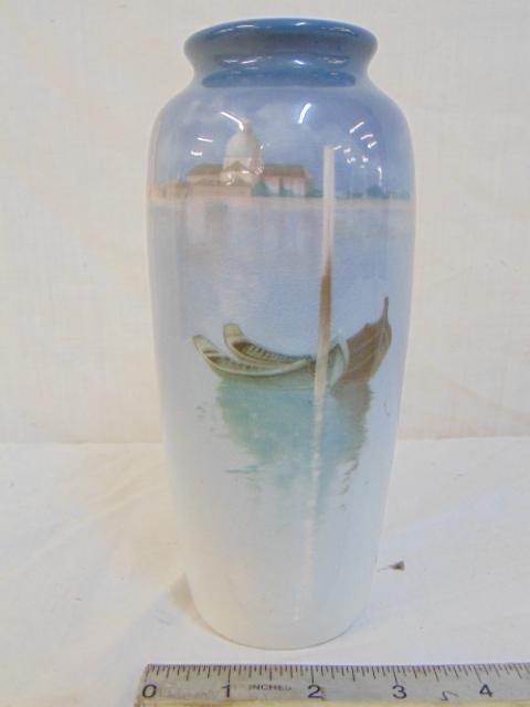 Rookwood art pottery vase, Carl Schmidt, Venice from (1 of 7)