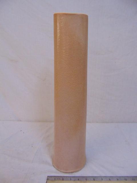 Russell Wright art pottery vase, "Bauer", in beige, (1 of 5)
