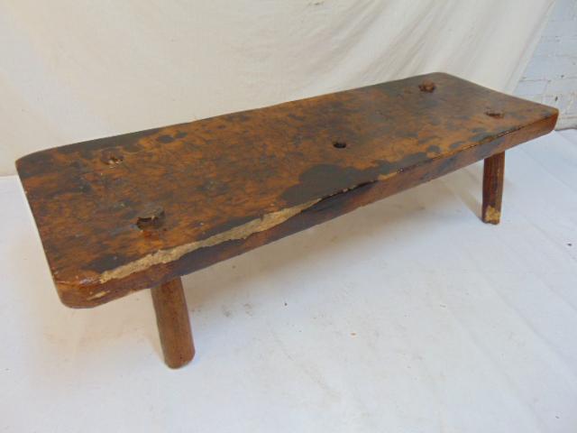 Country bench, chicken bench, 17 1/2" wide by 53" long (1 of 4)