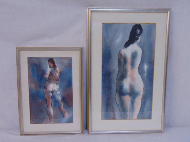 2 paintings, Bernard Shirley Carter, 2 nudes, (1 of 4)