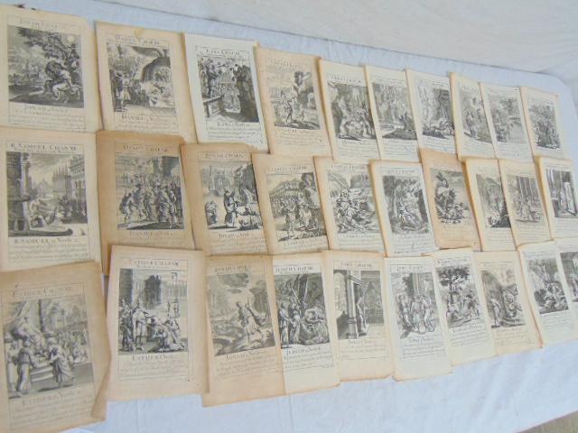Lot small etchings, various religious scenes, 6 1/8" by (1 of 6)