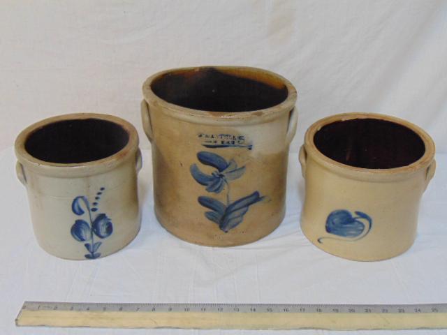 3 crocks J. Mantell Penn Yan & 2 others (1 of 7)