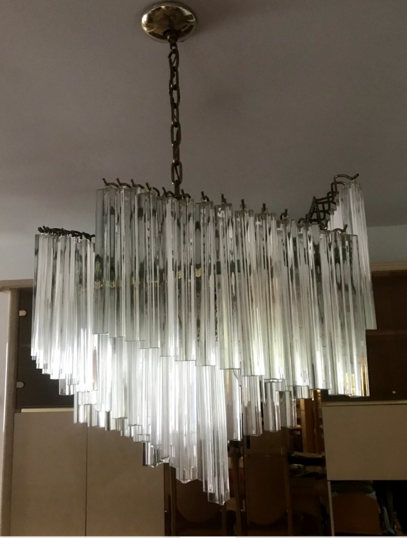 Camer Murano crystal hanging fixture, oval design (1 of 1)