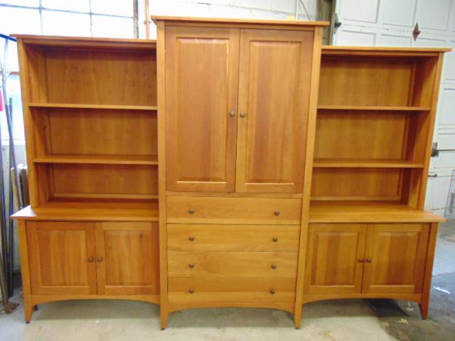 Wall cabinet, cherry, by Pompanoosuc Mills, VT, custom (1 of 8)