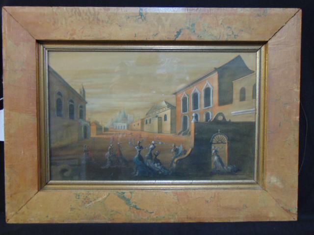 Painting, surreal dancers, Francesco Di Cocco, 1943, (1 of 8)