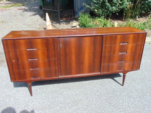 Swedish rosewood sideboard, chest, door in center (1 of 6)