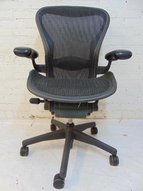 Aeron desk chair, by Herman Miller, in good condition, (1 of 7)