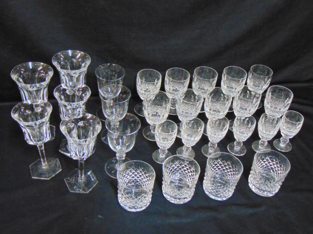 Lot Waterford & Baccarat stemware glasses, includes 8 (1 of 6)