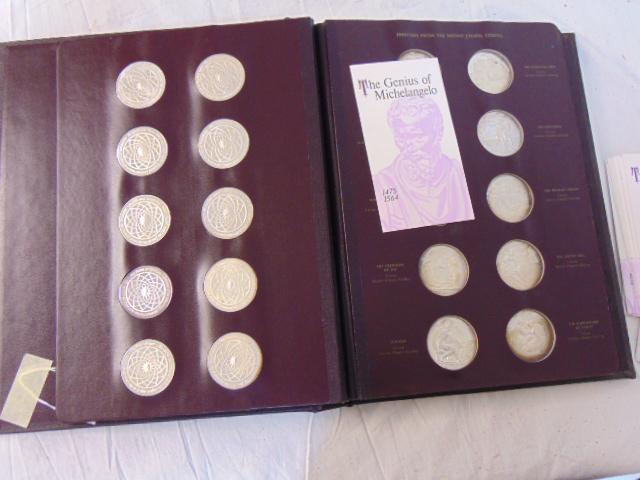 60 sterling coins, "Genius of Michelangelo", Frescoes (1 of 10)