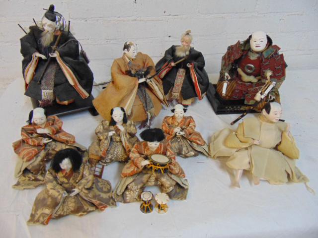 Collection Japanese dolls in traditional clothing, (1 of 9)
