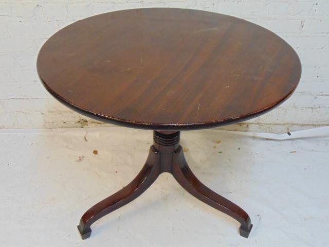 Round tilt top table, 19th Century, top is 30.75", (1 of 5)