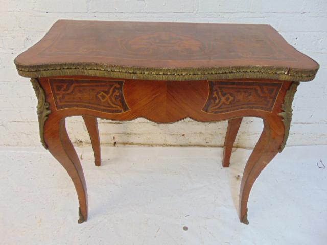 Inlaid bronze mounted game table, Egyptian made, top (1 of 5)
