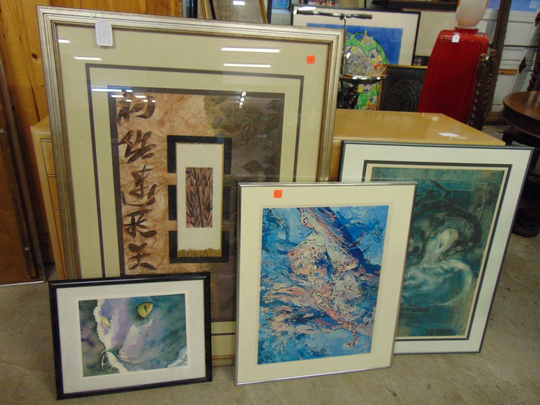 4 lithographs, LeRoy Neiman & others, art lot (1 of 11)