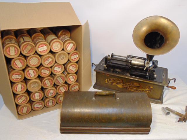 Edison Home Phonograph cylinder player, Model C, with (1 of 11)