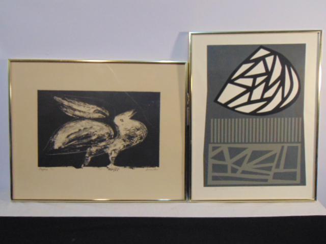 2 lithographs, Harold Krisel & Secunda, "Linear Forms (1 of 10)