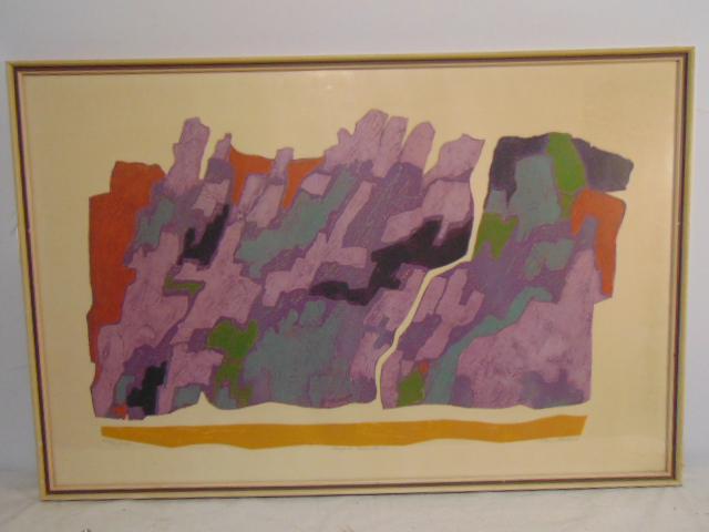 Lithograph "Magic Mountain", signed Clare Romano, (1 of 5)