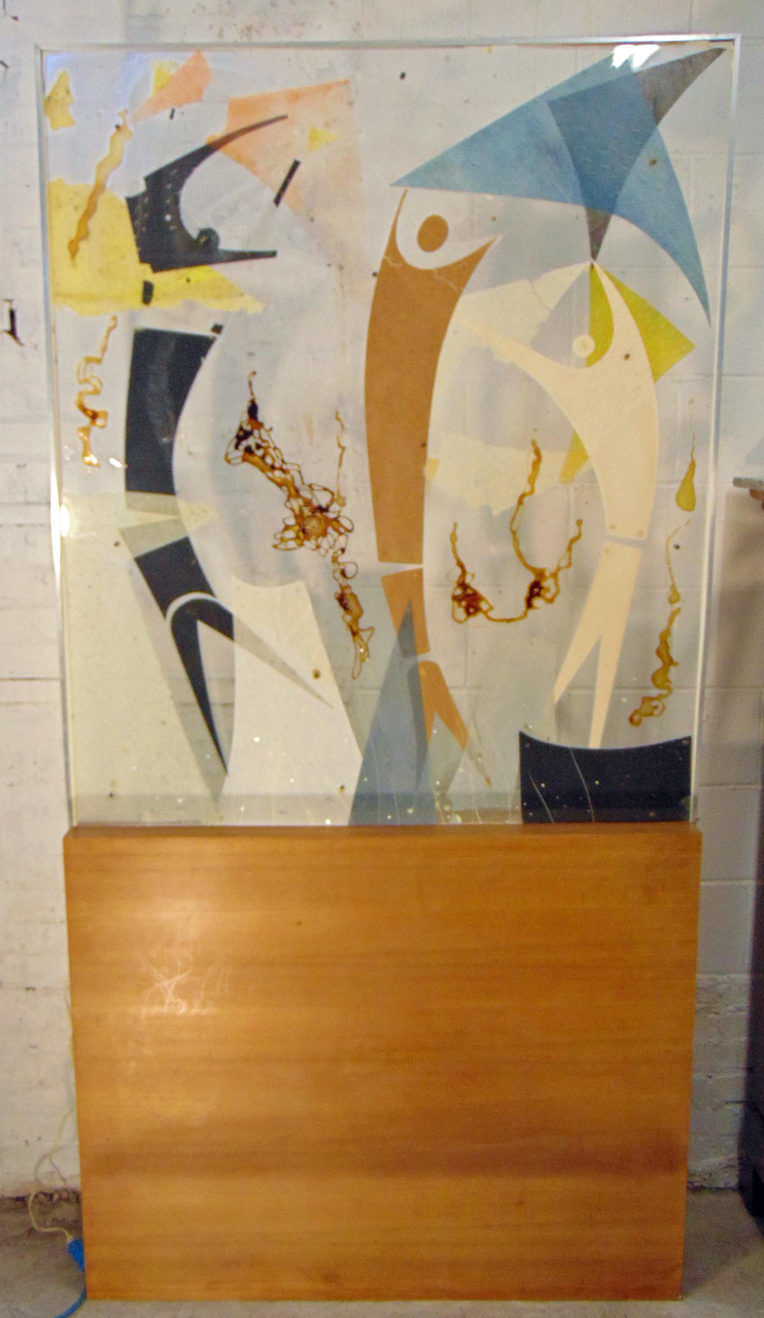 Emmy Lou Packard abstract Plexiglas composition, (1 of 10)