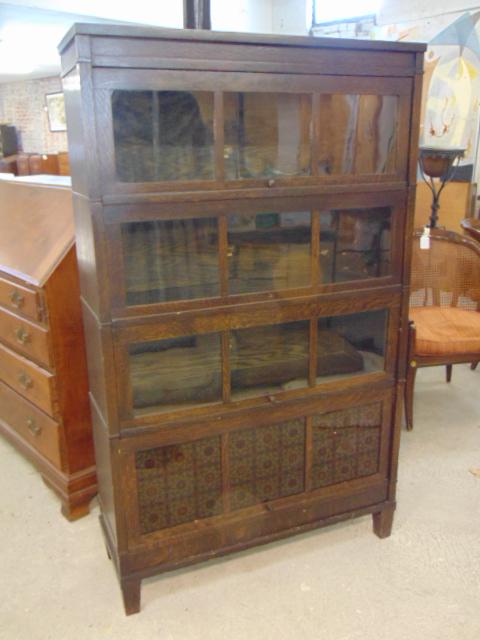 Macy mission oak stack bookcase, barrister bookcase (1 of 5)