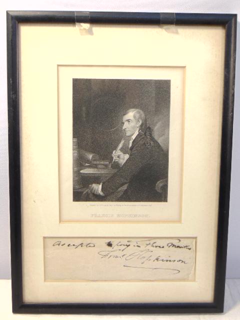 Signature, Francis Hopkinson, signer of the Declaration (1 of 6)
