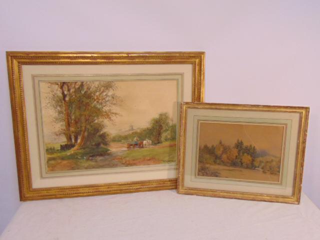 2 paintings, Roswell Morse Shurtleff & H.C. Fox, (1 of 10)
