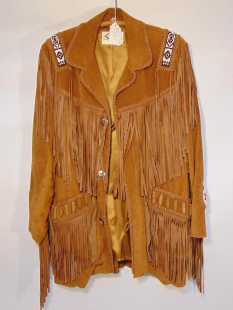 Couture. Scully vintage suede beaded fringe Western (1 of 7)