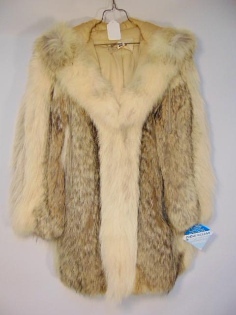 Couture. Neiman-Marcus vintage fur with hood, women's,: Couture. Neiman-Marcus vintage fur with hood, women's, size medium, good condition