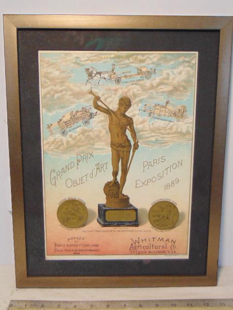 Advertising poster, "Whitman Agricultural Co, St Louis, (1 of 8)