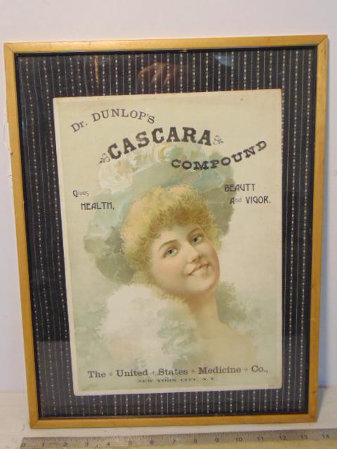Advertising poster, "Dr. Dunlop's Cascara Compound, (1 of 7)