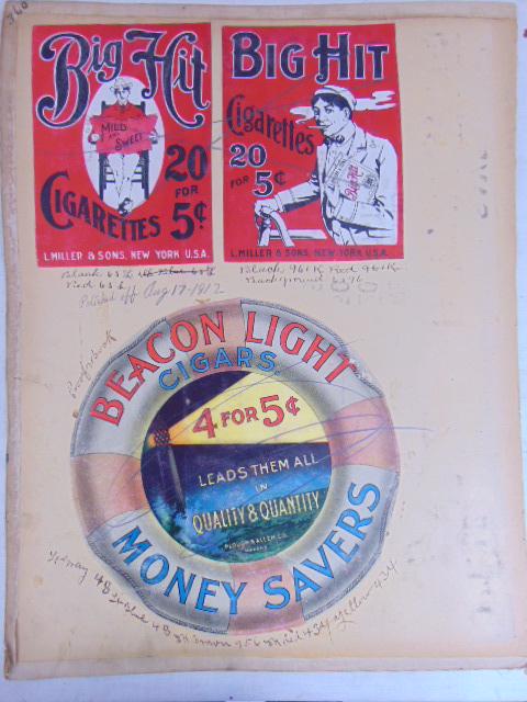 Advertising labels, cigars & cigarettes, "Beacon Light (1 of 6)