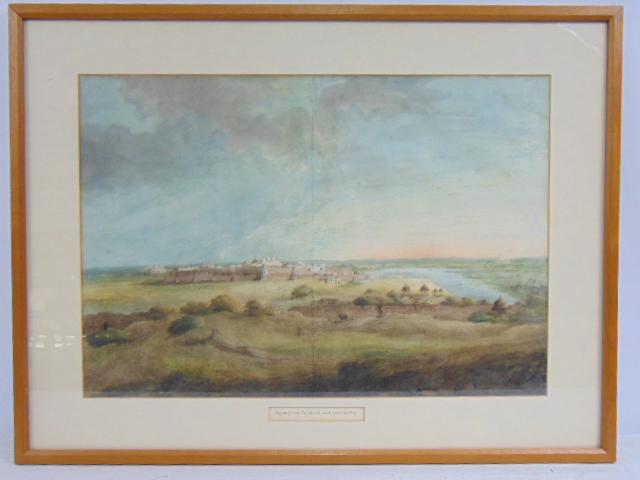 Painting, Indian, "Agra from the North and near the (1 of 6)