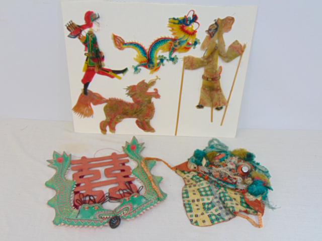 Shadow puppet & parade art, figures, Chinese (1 of 9)