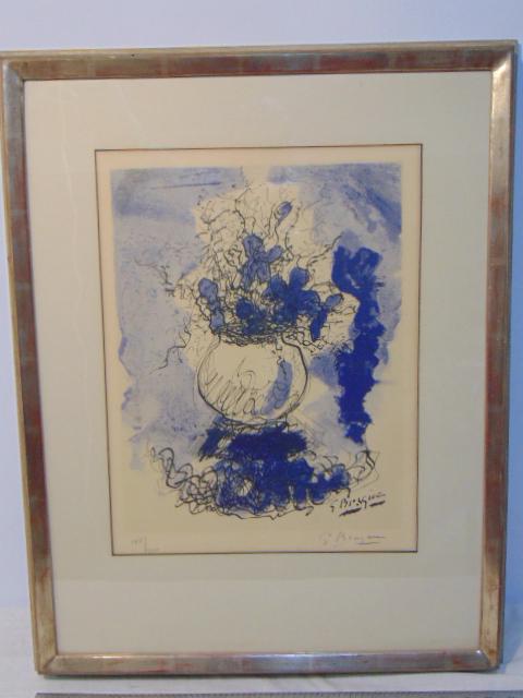 Georges Braque, Bouquet de Fleurs lithograph in color, (1 of 7)