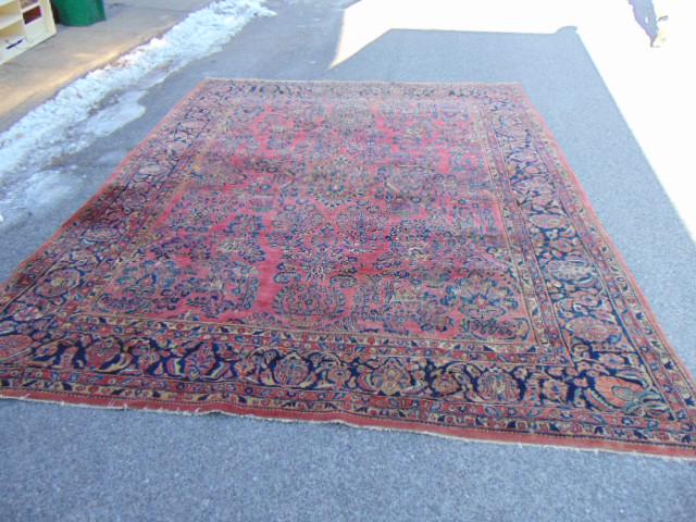 Estate sarouk carpet, good pile, 10'5" by 13'. (1 of 9)