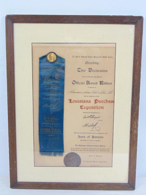 Award Ribbon, American Swiss File & Tool Co. Gold (1 of 6)
