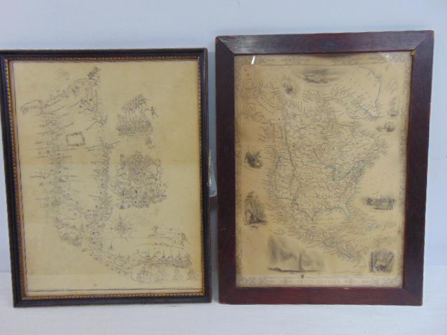 2 maps, colonial New York & North America, New York - Feb 21, 2022 