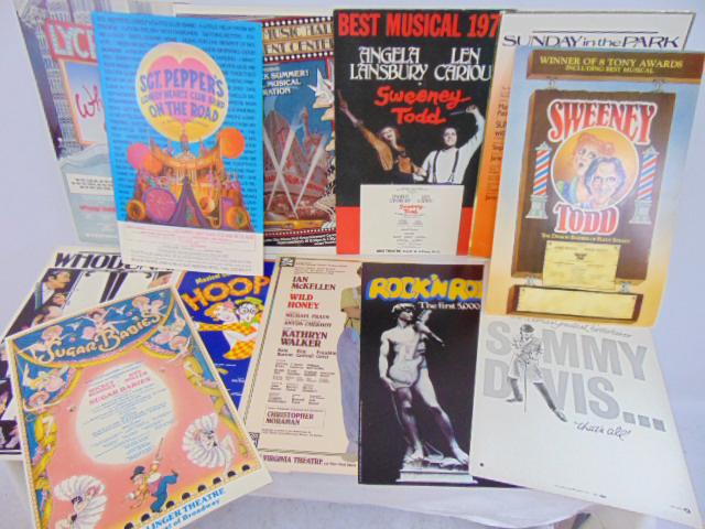 Lot posters, movie affiches, including "Sweeney Todd"; (1 of 8)