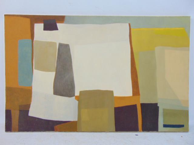Painting, abstract, Leonard "Buzz" Wallace, oil on (1 of 4)