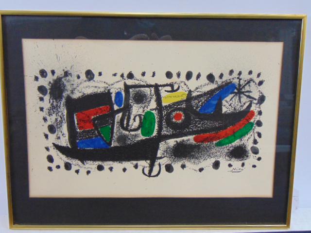 Miro lithograph, "Star Scene", original lithograph in (1 of 5)
