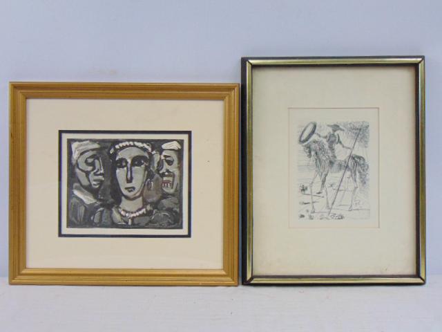 2 prints, Salvador Dali & Georges Rouault, "Don (1 of 8)