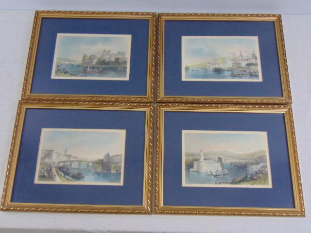 4 prints, European city scenes, drawn by Allom, by (1 of 7)