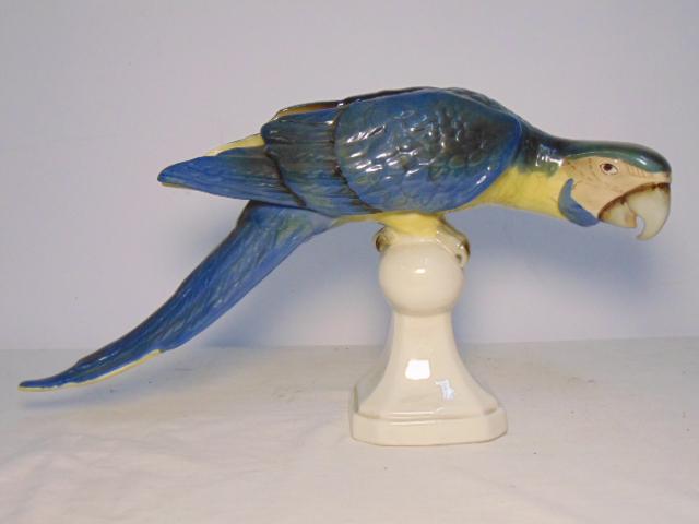 Porcelain Macaw Parrot from Royal Dux, Czechoslovakia, (1 of 6)