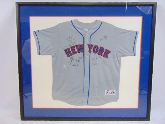 New York Mets, autographed shirt, various signatures, (1 of 6)