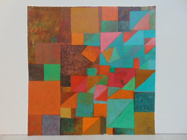 Drawing, abstract, Irving Haynes, watercolor on paper, dated on reverse, October 1991, 22" by (1 of 6)