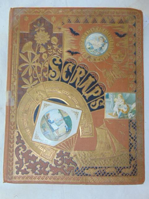 Vintage scrapbook, filled with various postcards, tobacco cards & more, book is 17" by 13.25" (1 of 7)