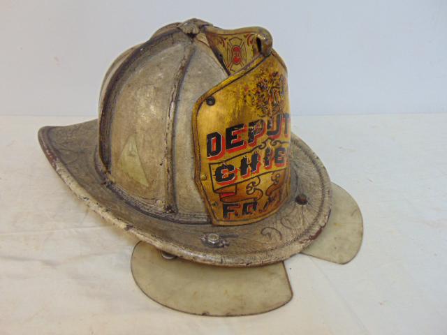 Deputy Chief firefighter helmet, F.D.M.V, Cairns & Brothers, Clifton, NJ (1 of 8)