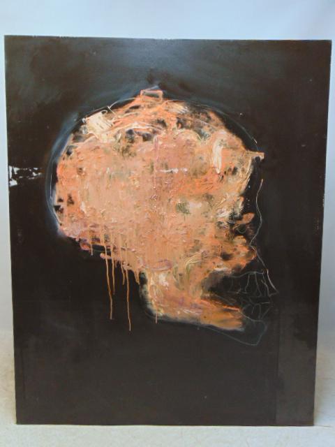 Painting, "Skull", by Ignach Murua, acrylic on canvas, 60" by 48": Painting, "Skull", by Ignach Murua, acrylic on canvas, 60" by 48"