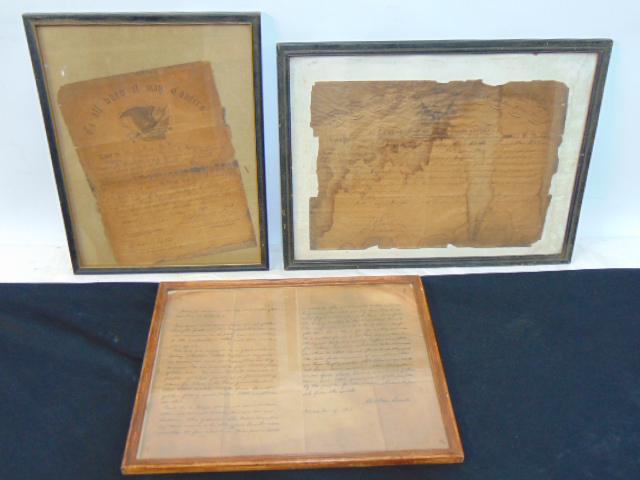 Paper ephemera, civil war, discharge document John Harris, Virginia, 1965 (2 documents), & copy of (1 of 10)