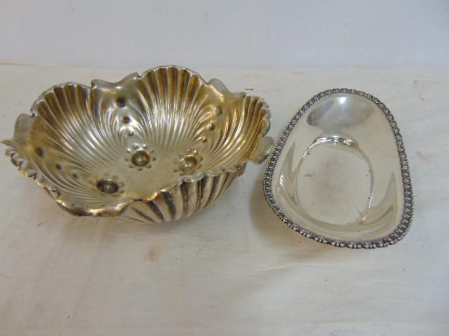 2 sterling silver bowls, oval & round, 22 troy (1 of 5)