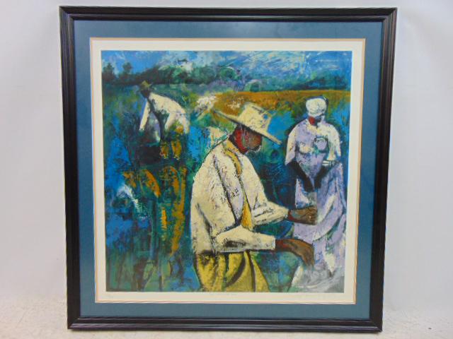 Lithograph, signed Jerry & Terry Lynn, "From Whence we Came", 163/325, 28.75" by 28.75" (image only, (1 of 6)